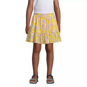 Land's End Girls Tiered Skort | XS 4/5 | Blossoms Lemons